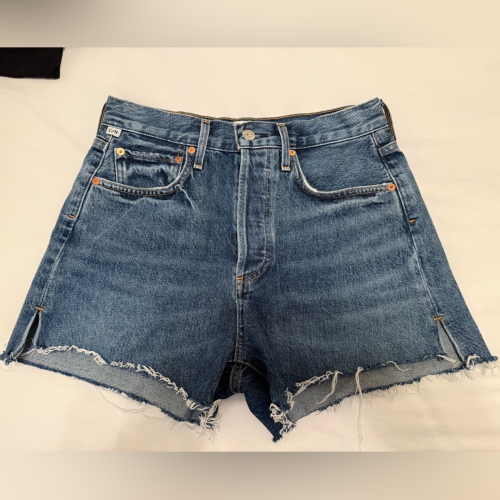 Citizens of Humanity Marlow High Waisted Denim Short in Amaretto